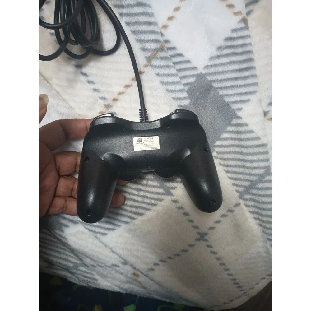 Pelican PL-6604 PlayStation 2 PS2 Wired Controller - Black - Tested Working